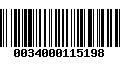 Código de Barras 0034000115198