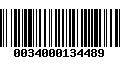 Código de Barras 0034000134489