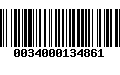 Código de Barras 0034000134861