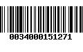 Código de Barras 0034000151271