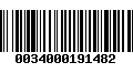 Código de Barras 0034000191482