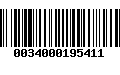 Código de Barras 0034000195411