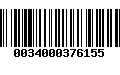 Código de Barras 0034000376155