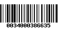 Código de Barras 0034000386635