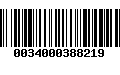 Código de Barras 0034000388219