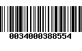 Código de Barras 0034000388554