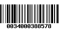 Código de Barras 0034000388578