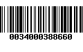 Código de Barras 0034000388660