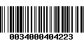 Código de Barras 0034000404223