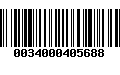 Código de Barras 0034000405688