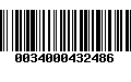 Código de Barras 0034000432486