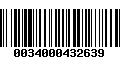 Código de Barras 0034000432639