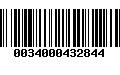 Código de Barras 0034000432844