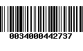 Código de Barras 0034000442737