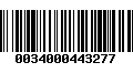 Código de Barras 0034000443277