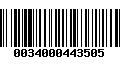 Código de Barras 0034000443505