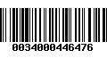 Código de Barras 0034000446476