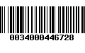 Código de Barras 0034000446728