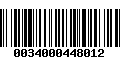 Código de Barras 0034000448012