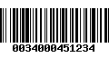 Código de Barras 0034000451234