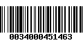 Código de Barras 0034000451463