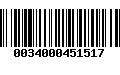 Código de Barras 0034000451517