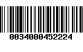 Código de Barras 0034000452224