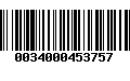 Código de Barras 0034000453757