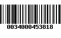 Código de Barras 0034000453818