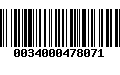 Código de Barras 0034000478071