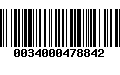 Código de Barras 0034000478842