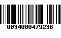 Código de Barras 0034000479238