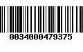 Código de Barras 0034000479375