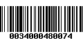 Código de Barras 0034000480074