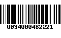 Código de Barras 0034000482221