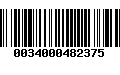 Código de Barras 0034000482375