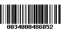 Código de Barras 0034000486052