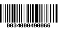 Código de Barras 0034000490066