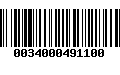 Código de Barras 0034000491100