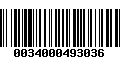 Código de Barras 0034000493036