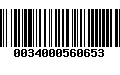 Código de Barras 0034000560653