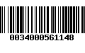 Código de Barras 0034000561148