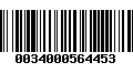 Código de Barras 0034000564453