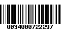 Código de Barras 0034000722297