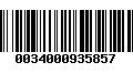 Código de Barras 0034000935857