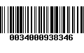 Código de Barras 0034000938346