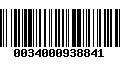 Código de Barras 0034000938841