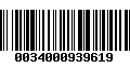 Código de Barras 0034000939619