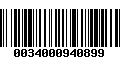 Código de Barras 0034000940899