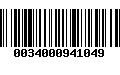 Código de Barras 0034000941049